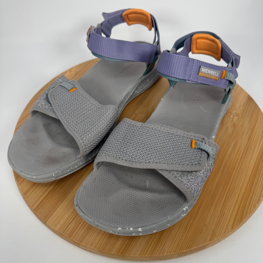 Merrell Paloma Womens 11 Hiking‎ Sandals Grey Purple Quantum Grip J004168